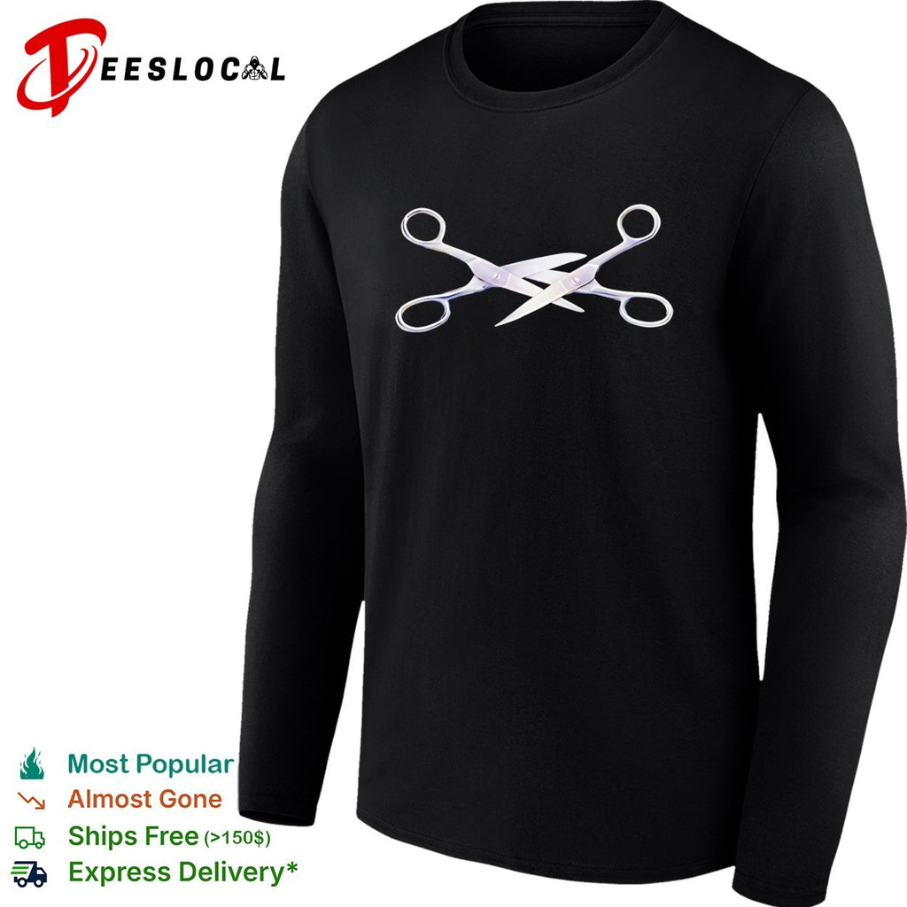 Scissoring graphic shirt