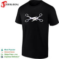 Scissoring graphic shirt