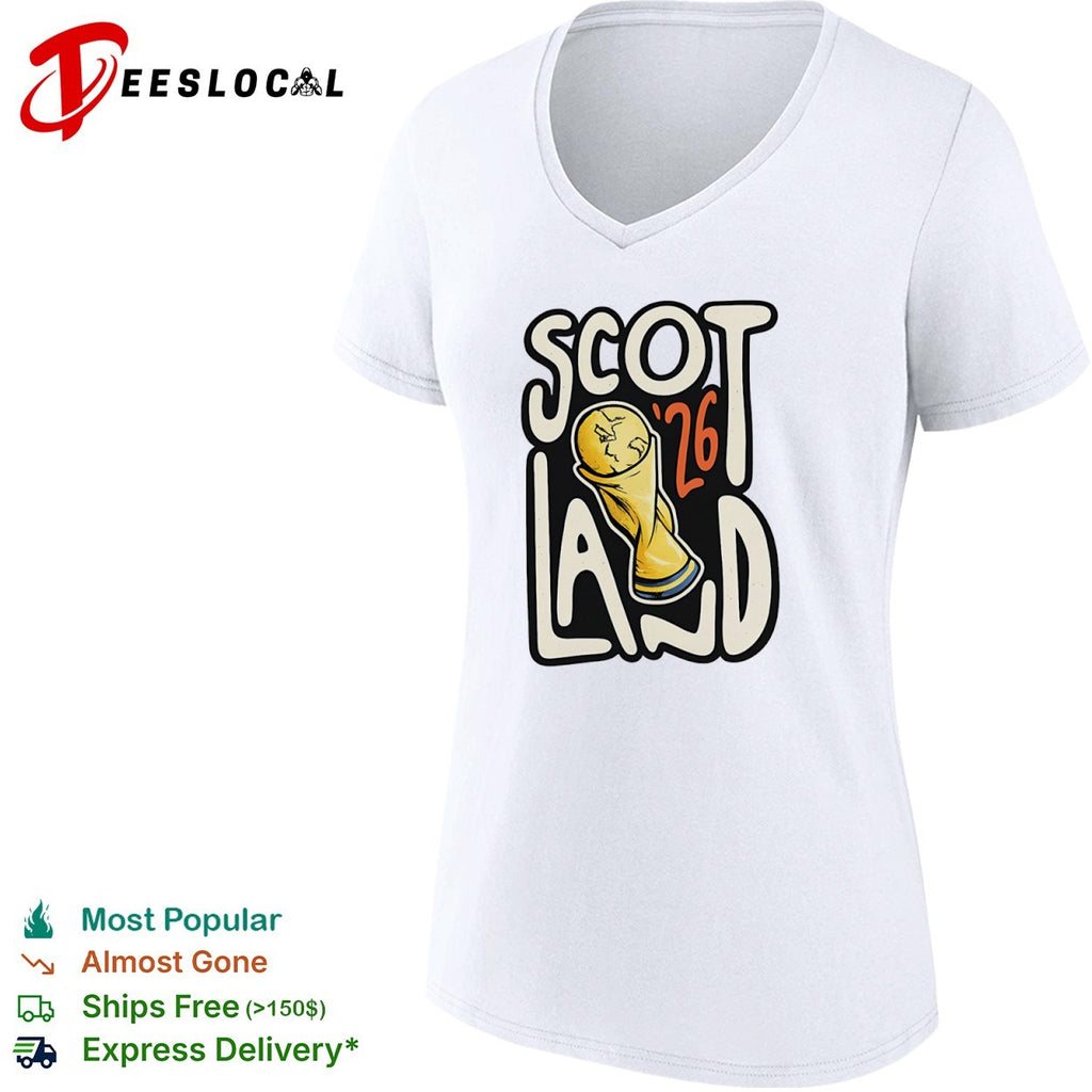 Scotland 26 World Cup Soccer Trophy Scotland 26 FIFA Football World Cup shirt