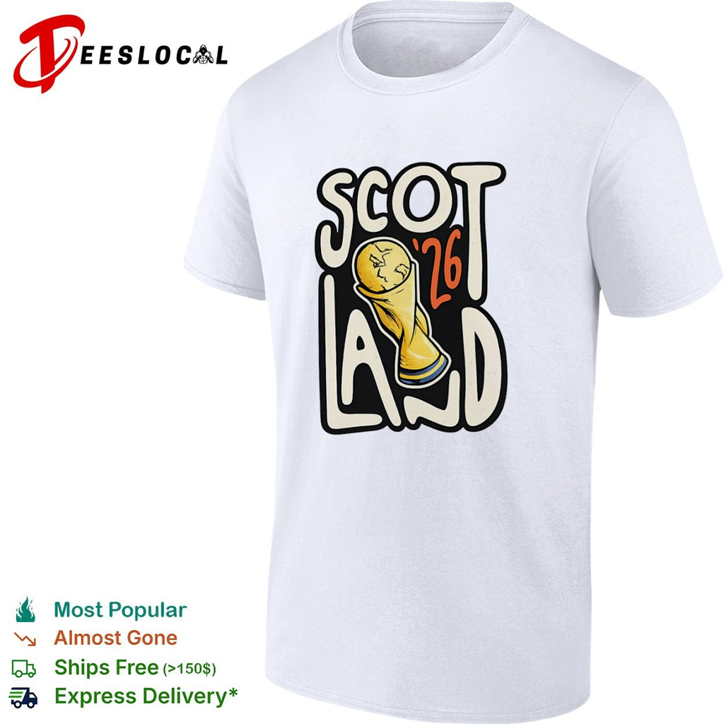 Scotland 26 World Cup Soccer Trophy Scotland 26 FIFA Football World Cup shirt