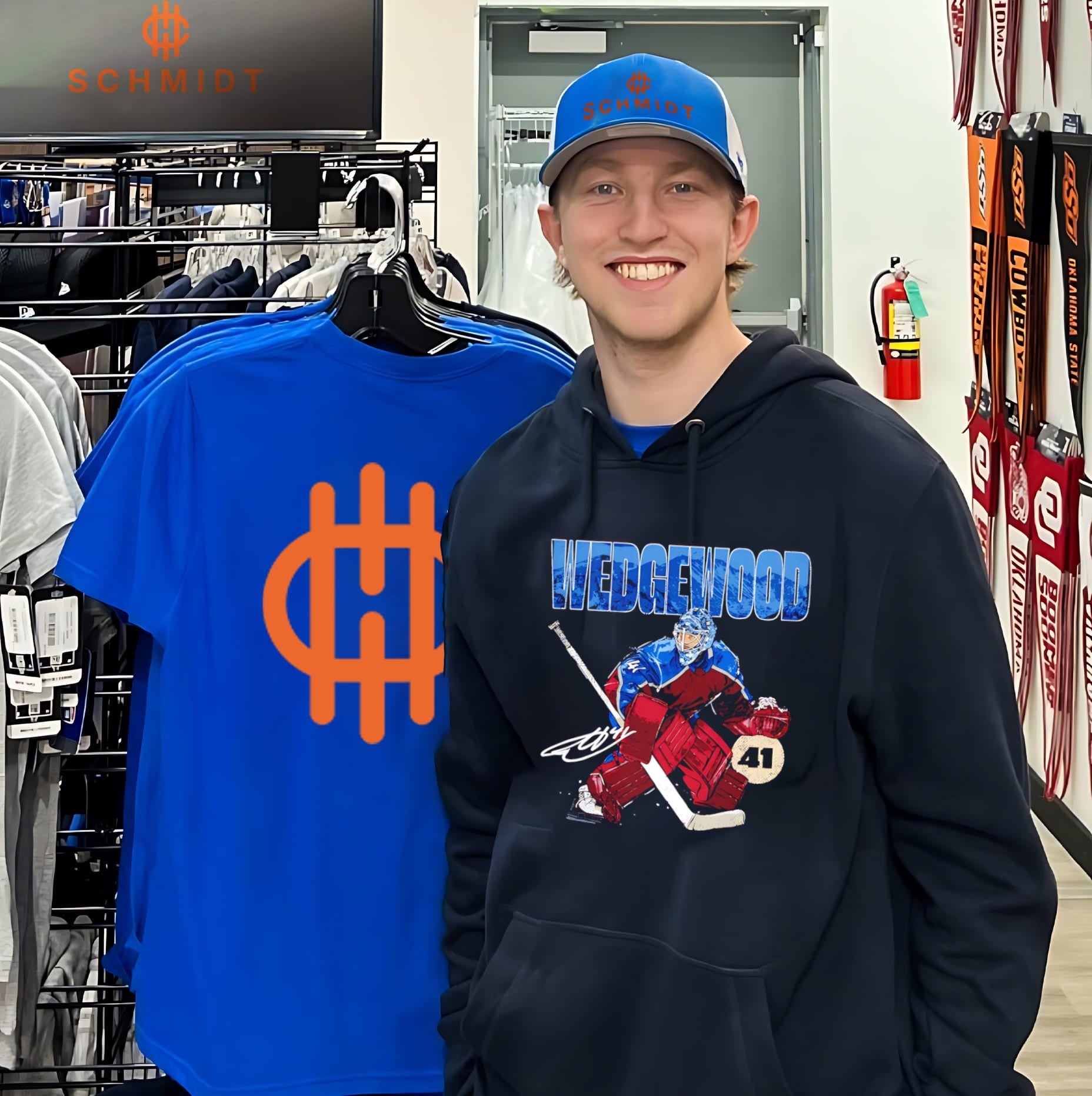 Scott Wedgewood Colorado Avalanche Goalie shirt