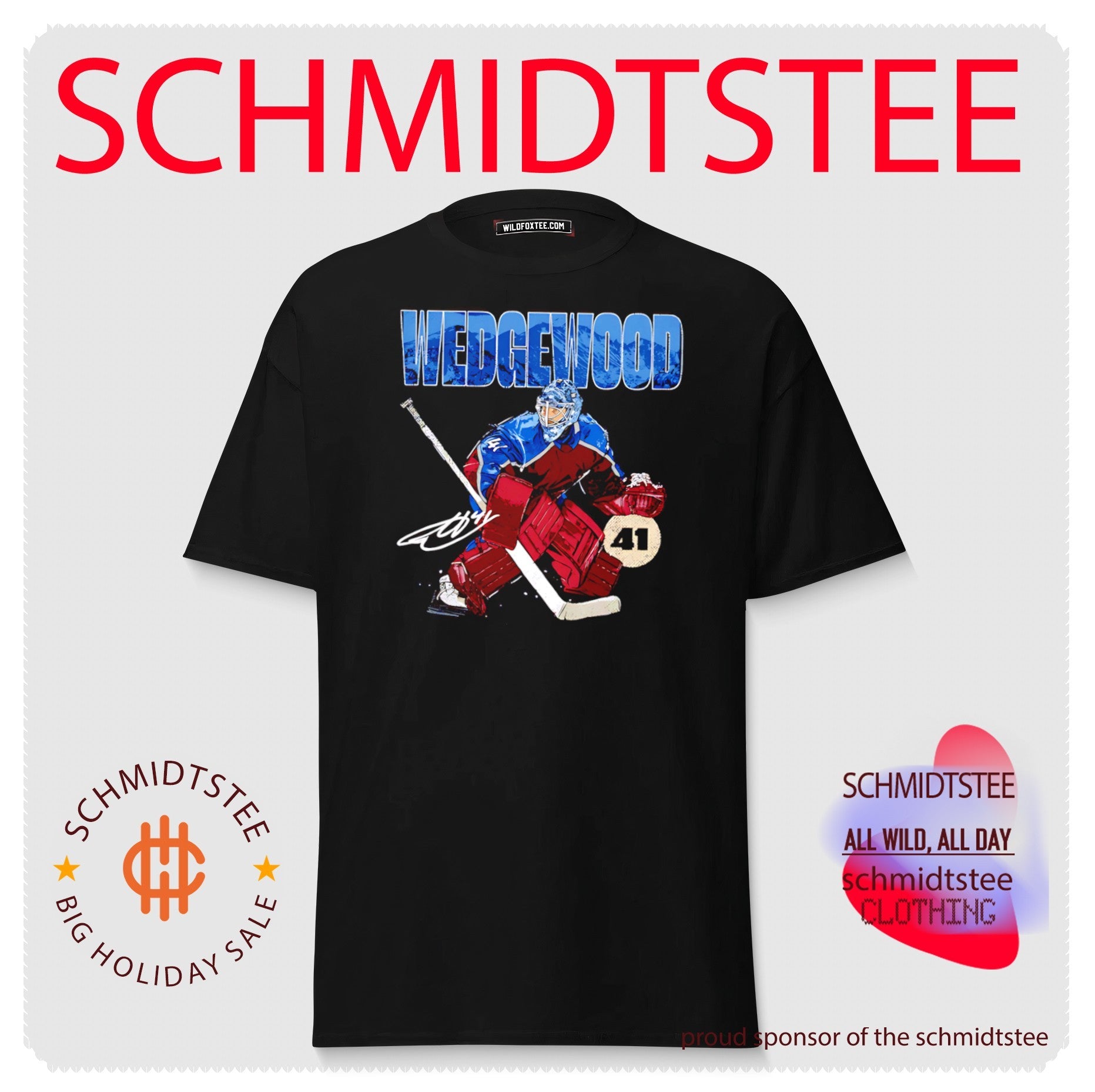 Scott Wedgewood Colorado Avalanche Goalie shirt