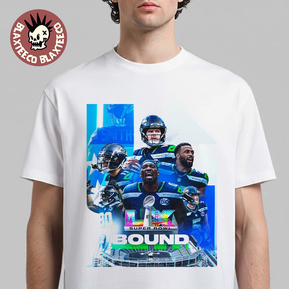 Seattle Seahawks 2025 NFL NFC Champions Super Bowl LX Bound Premium T-Shirt