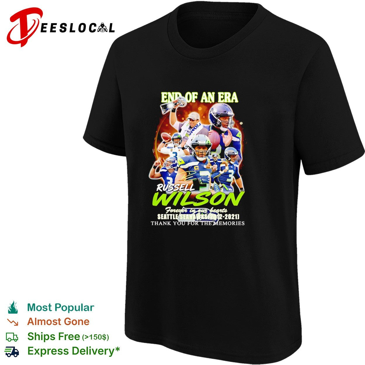 Seattle Seahawks End of an Era Forever in our hearts shirt