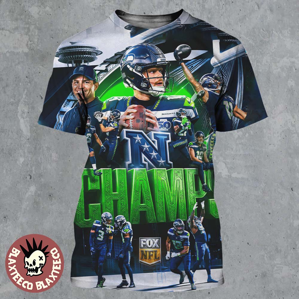 Seattle Seahawks NFC 2025 Champions Defeat Los Angeles Rams All Over Print Shirt