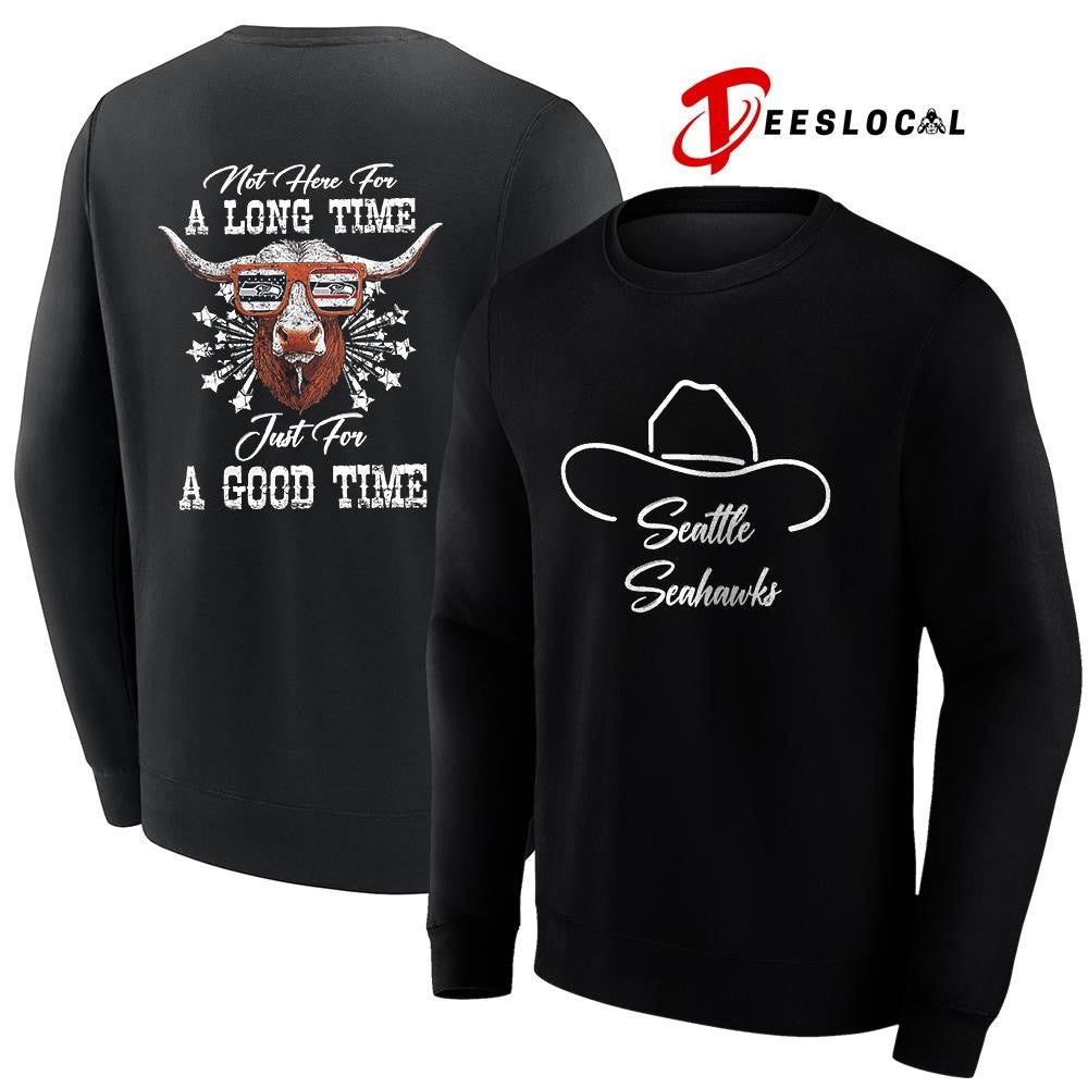 Seattle Seahawks x George Strait not here for a long time just for a good time shirt