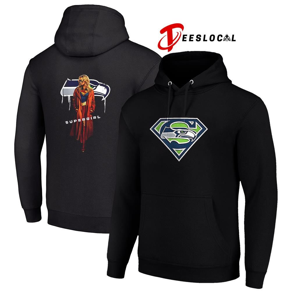 Seattle Seahawks x Supergirl graphic shirt