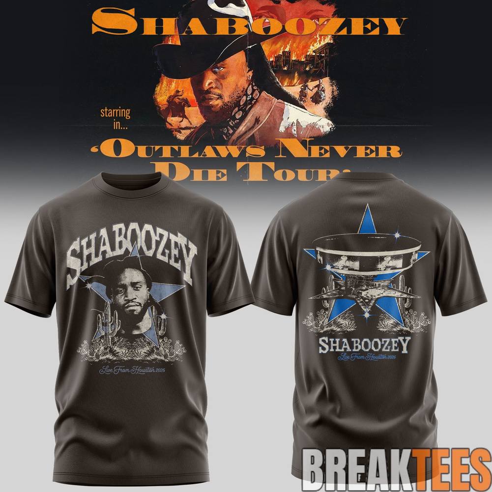 Shaboozey The Outlaws Never Die Tour 2026 Tee