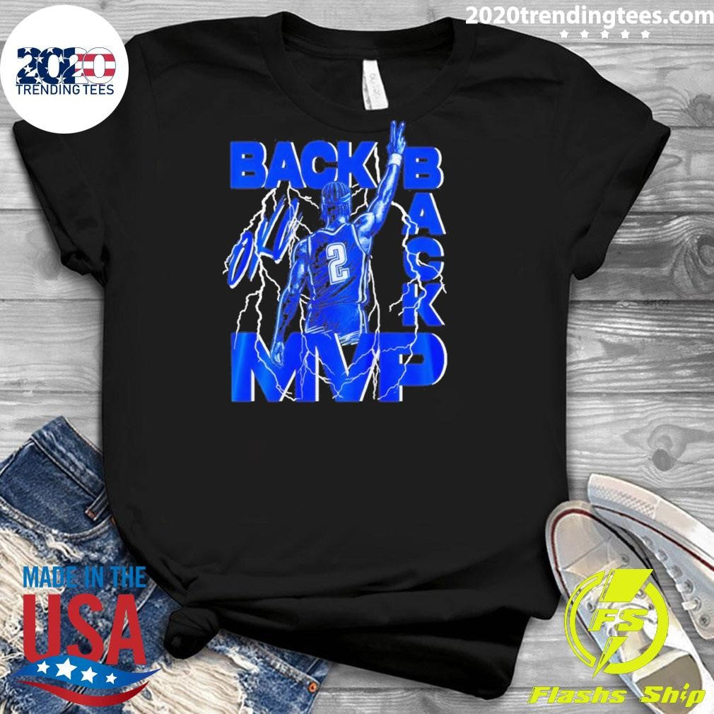 Shai Gilgeous-alexander Oklahoma City Thunder Back 2 Back Mvp Storm Vintage Shirt