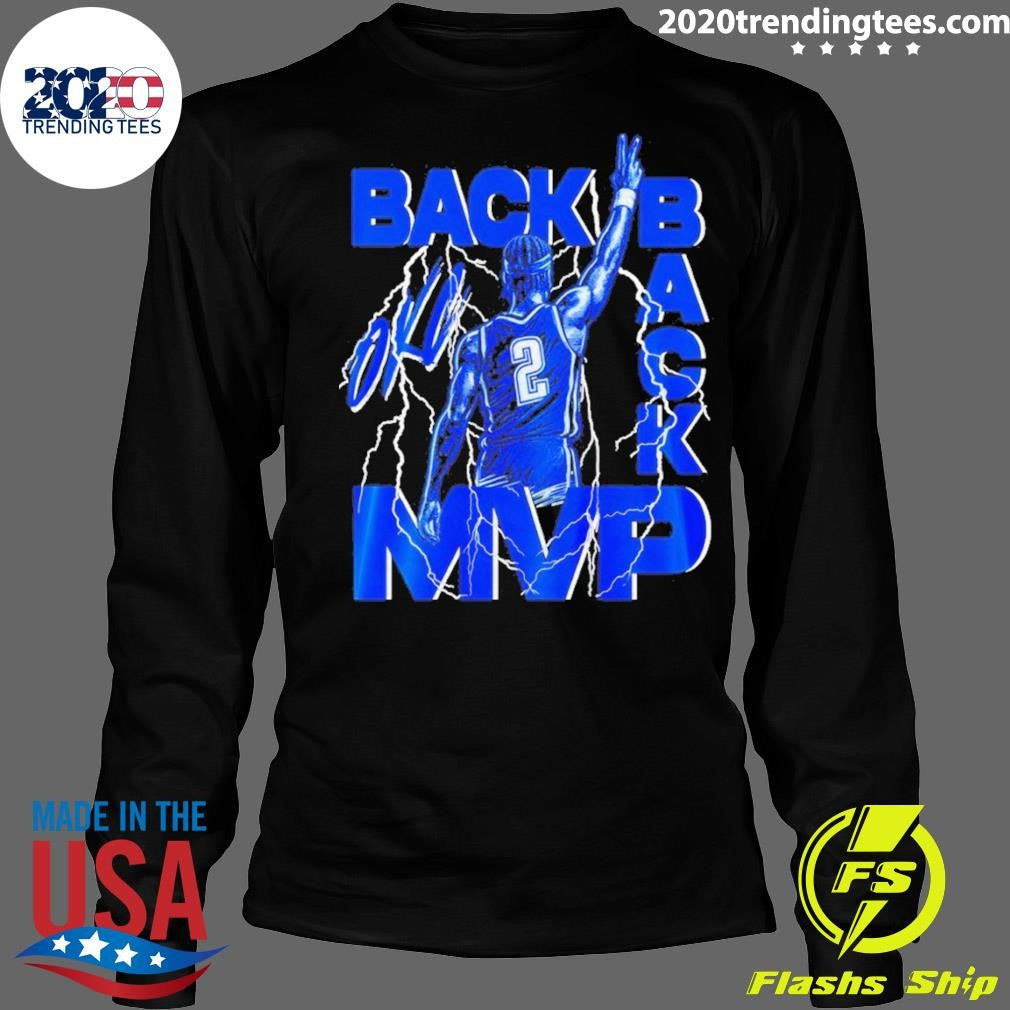 Shai Gilgeous-alexander Oklahoma City Thunder Back 2 Back Mvp Storm Vintage Shirt