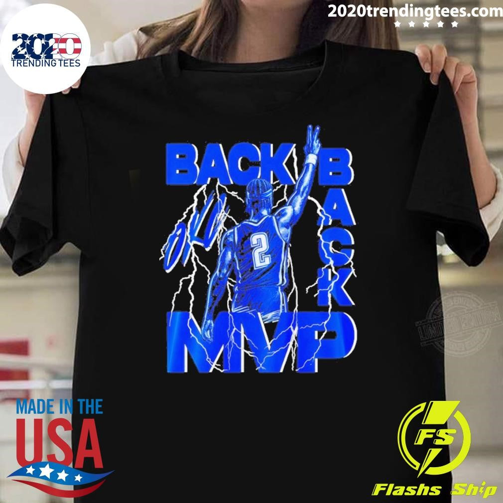 Shai Gilgeous-alexander Oklahoma City Thunder Back 2 Back Mvp Storm Vintage Shirt