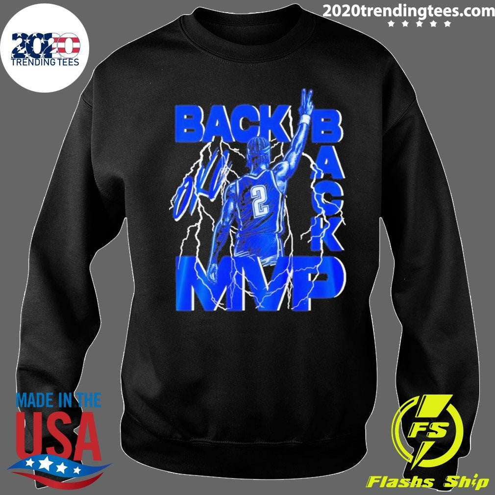 Shai Gilgeous-alexander Oklahoma City Thunder Back 2 Back Mvp Storm Vintage Shirt