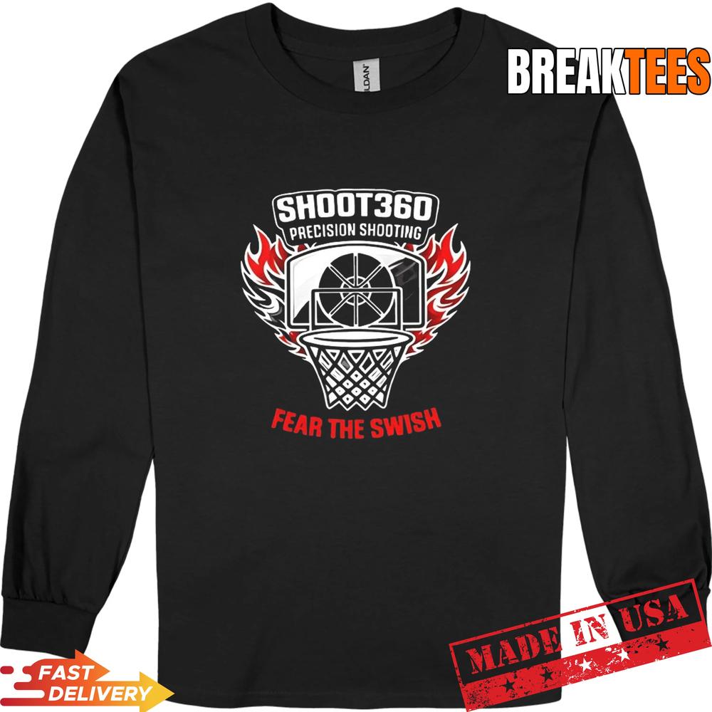 Shoot360 Precision Shooting Fear the Swish basketball T-Shirt