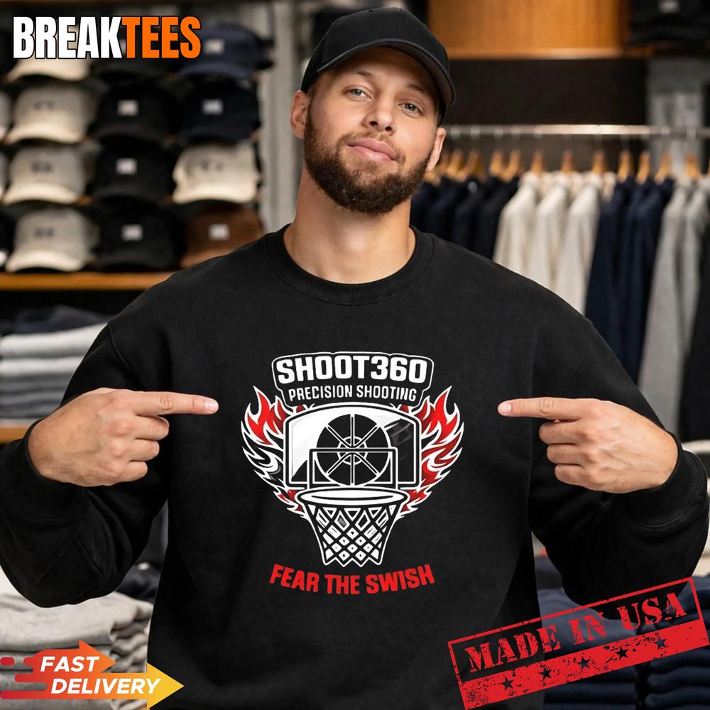 Shoot360 Precision Shooting Fear the Swish basketball T-Shirt