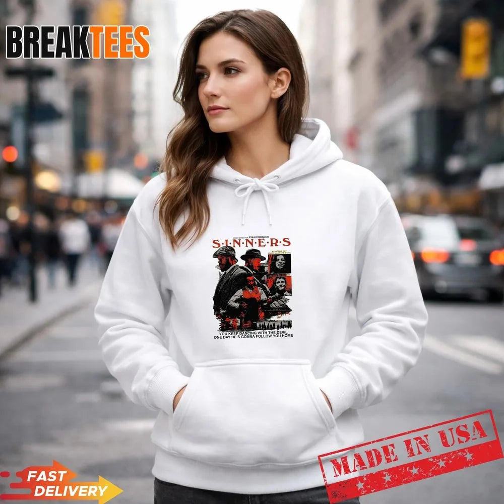Sinners Movie 2025 Michael B. Jordan T-Shirt – Ryan Coogler Film Graphic Tee