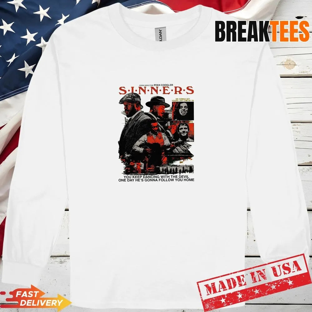 Sinners Movie 2025 Michael B. Jordan T-Shirt – Ryan Coogler Film Graphic Tee