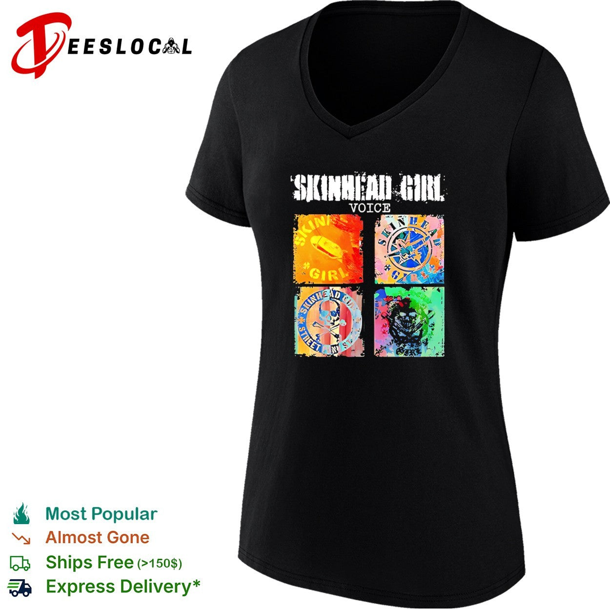 Skinhead Girl Voice Skinhead Girl Skinhead Girl Street Punk Skinhead Girl shirt