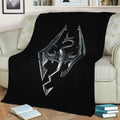Skyrim Symbol Fleece Throw Blanket