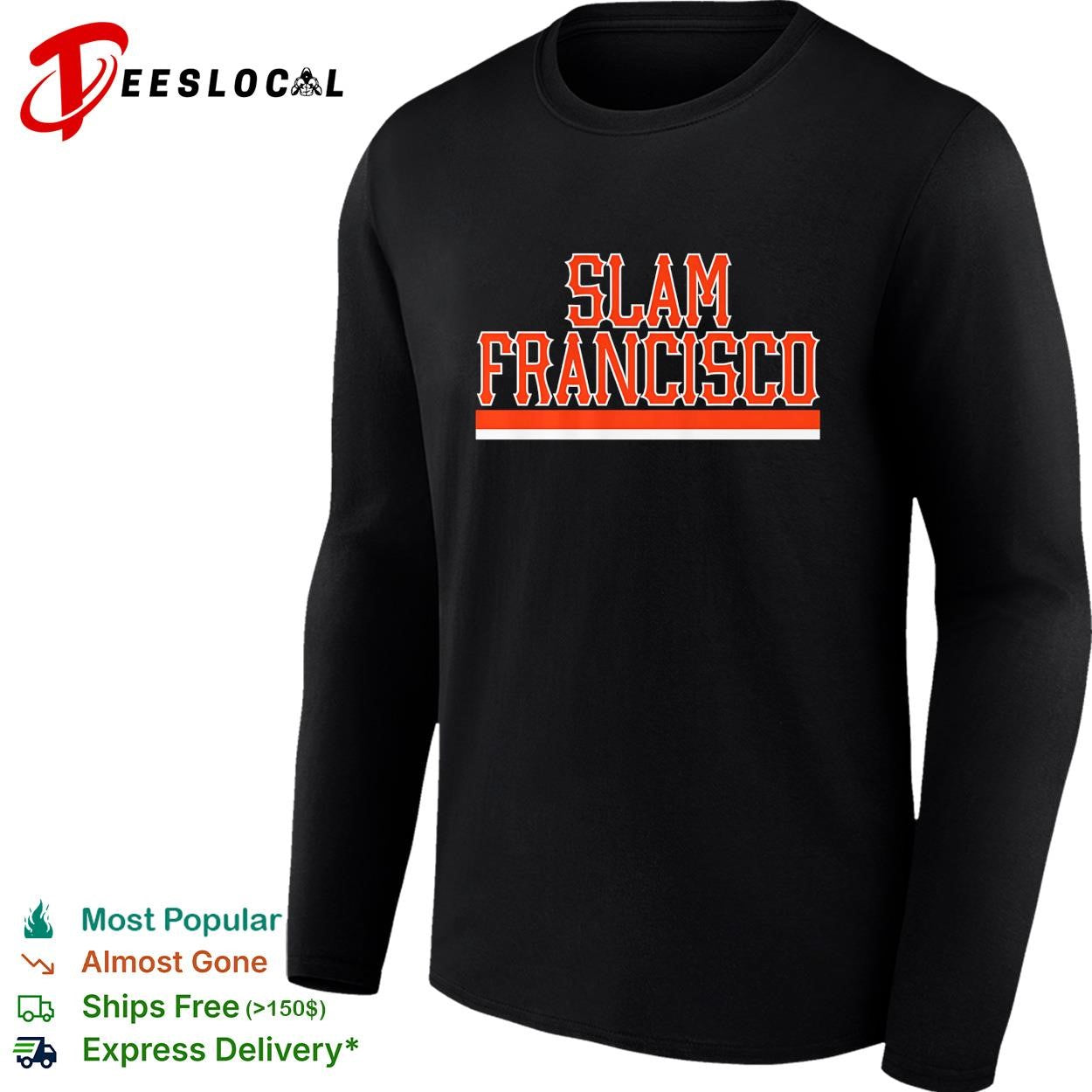Slam Francisco San Francisco Giants baseball bold dark shirt