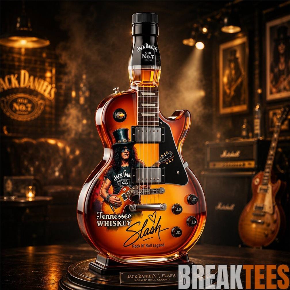Slash Signature Gibson Les Paul Electric Guitar Whiskey Bottle – Limited Edition