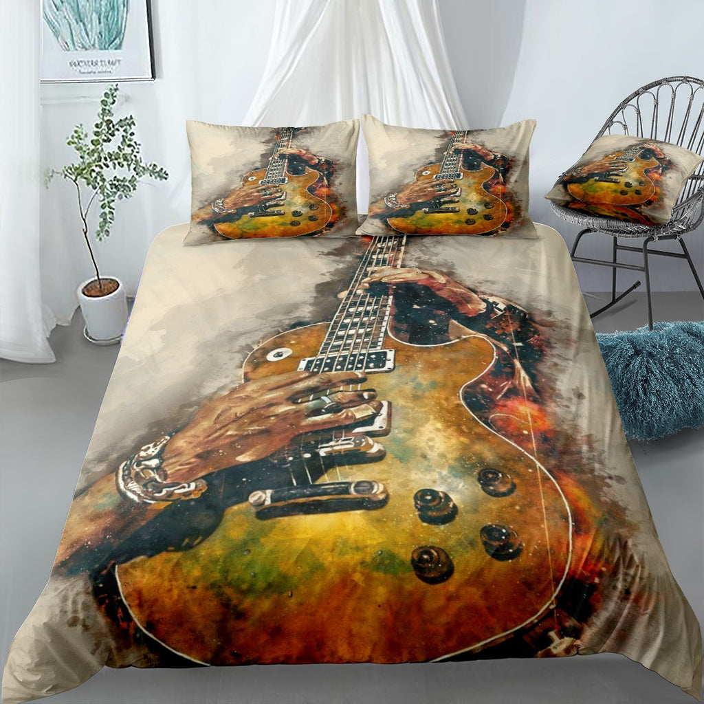 Slash’s electric guitar Bedding Set (Duvet Cover & Pillow Shams)