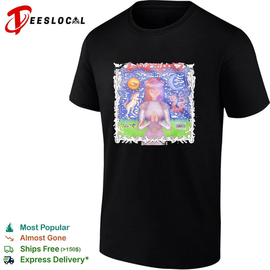 Slaughblood praying woman with unicorn and dragon parental advisory poster shirt
