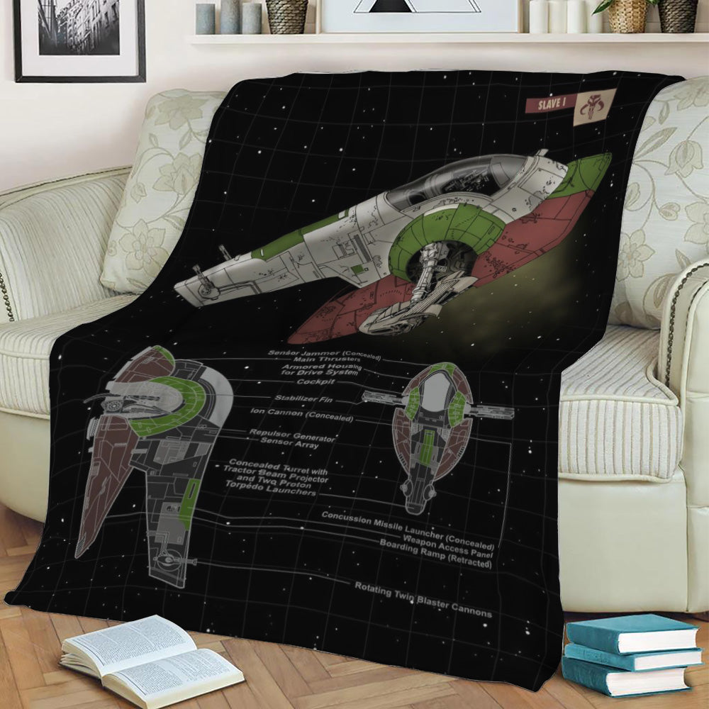 Slave I Fleece Throw Blanket