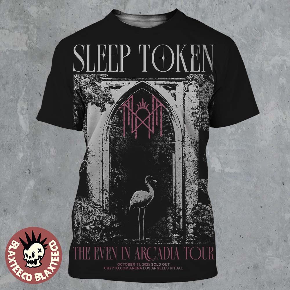 Sleep Token The Even In Arcadia Tour Los Angeles Ritual 2025 At Crypto.com Arena On October 11 2025 All Over Print Shirt