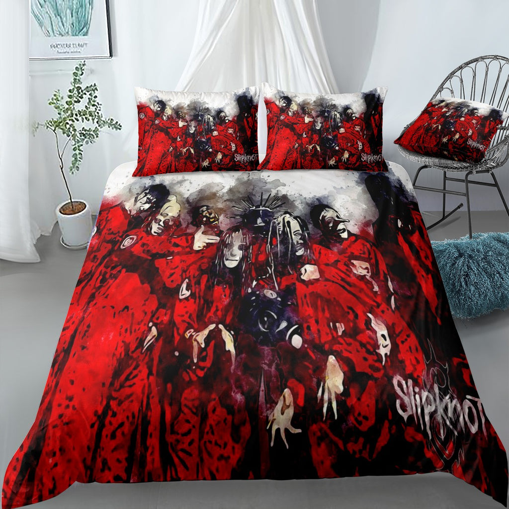 Slipknot Bedding Set (Duvet Cover & Pillow Shams)