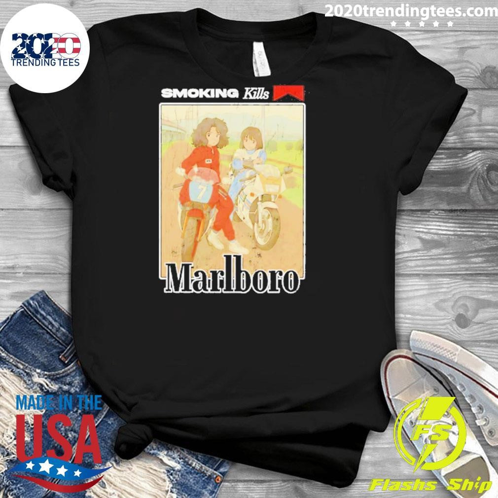 Smoking Kills Marlboro Anime Vintage Shirt