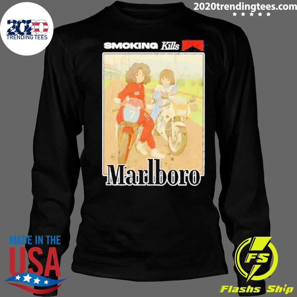 Smoking Kills Marlboro Anime Vintage Shirt