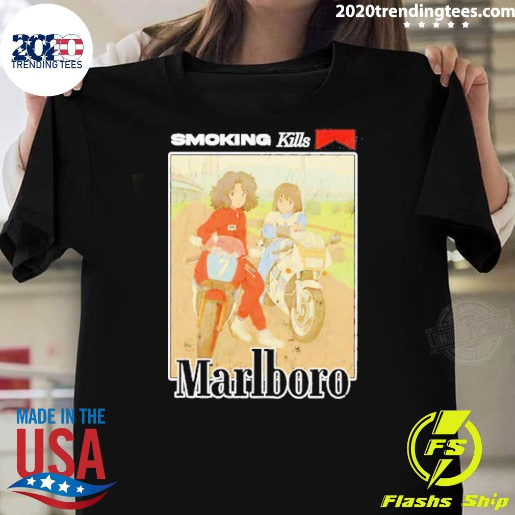 Smoking Kills Marlboro Anime Vintage Shirt