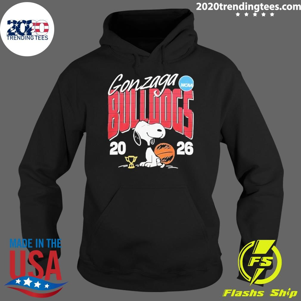 Snoopy X Gonzaga Bulldogs Basketball 2026 Ncaa March Madness Shirt