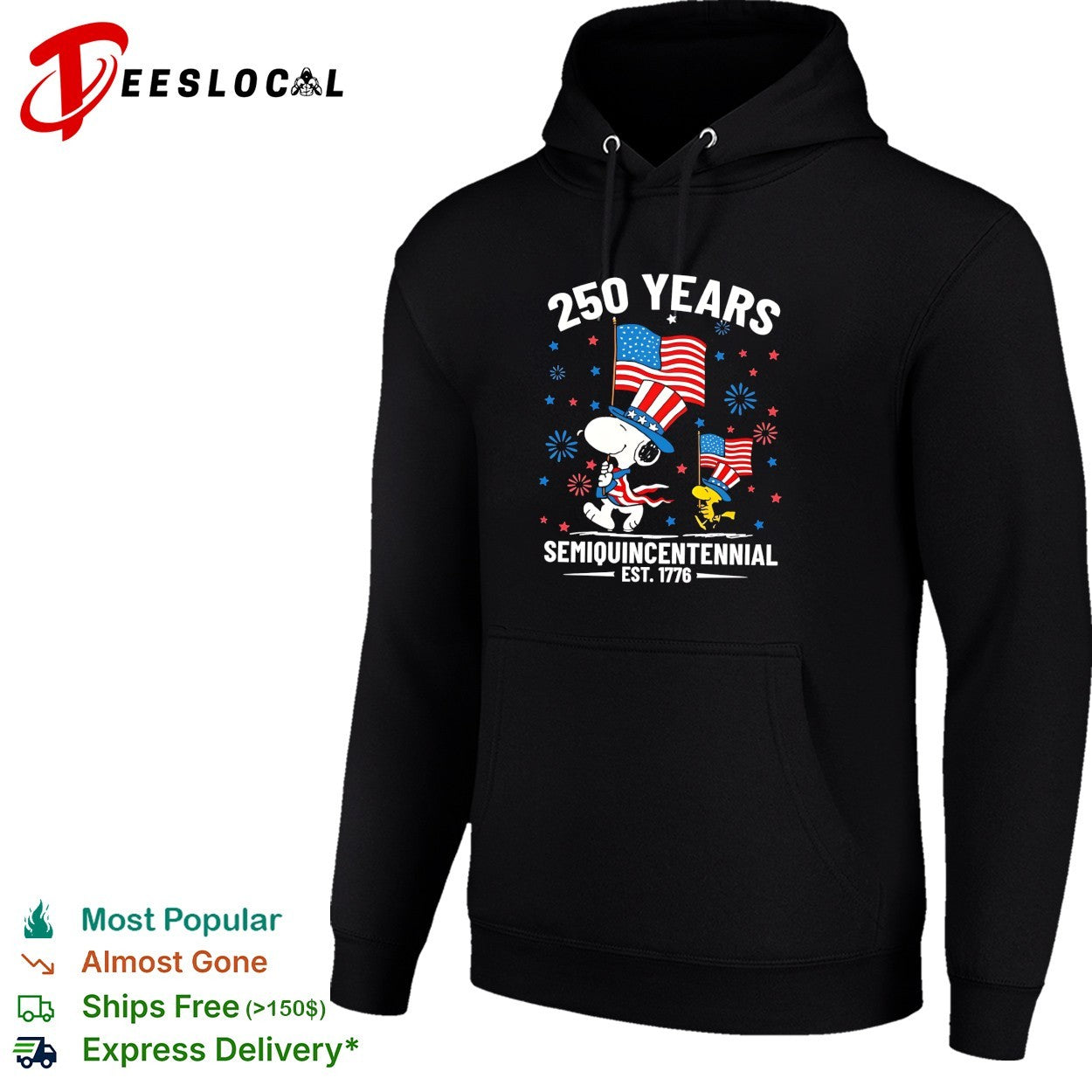 Snoopy and bird 250 years semiquincentennial flags shirt