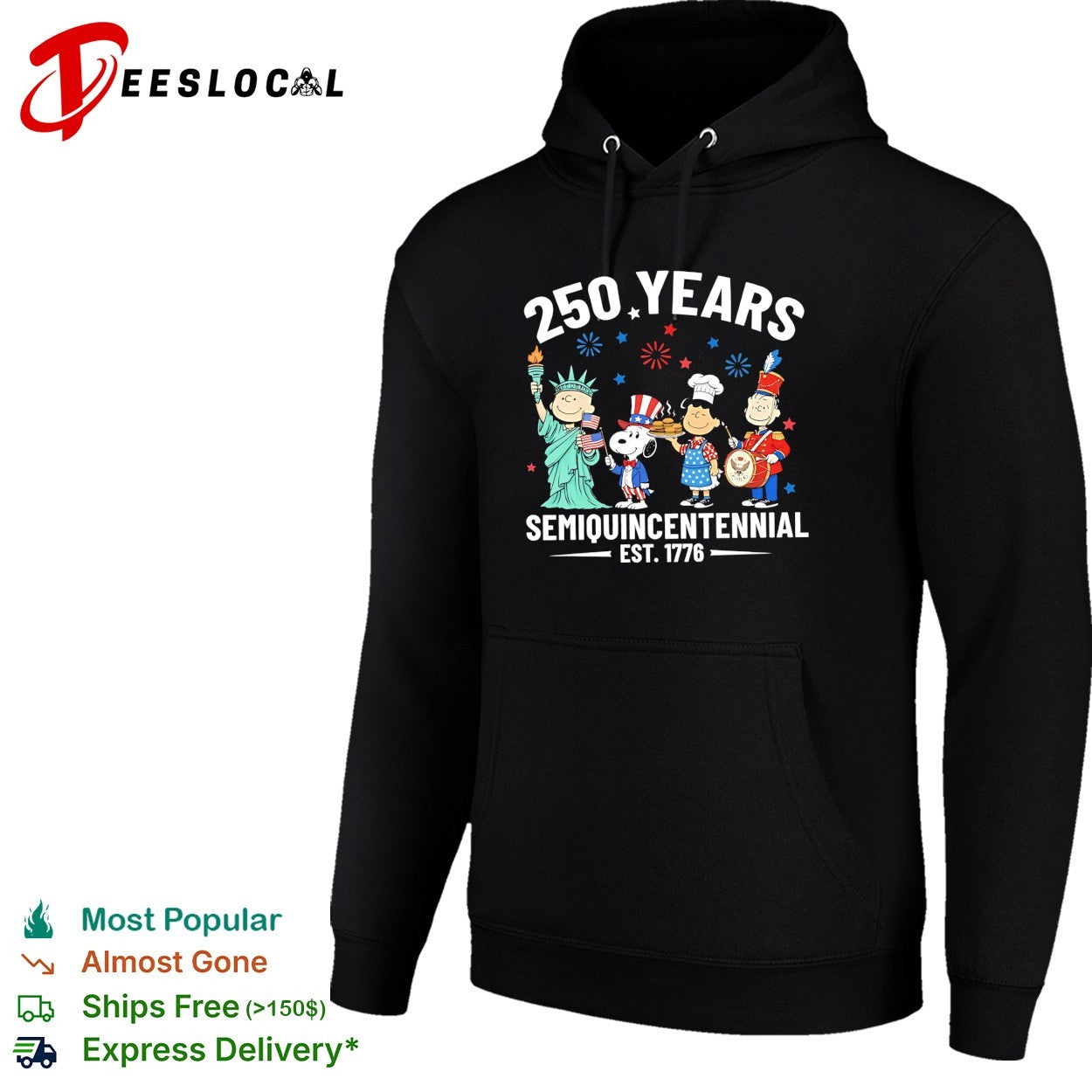 Snoopy and friends 250 years semiquincentennial flags shirt