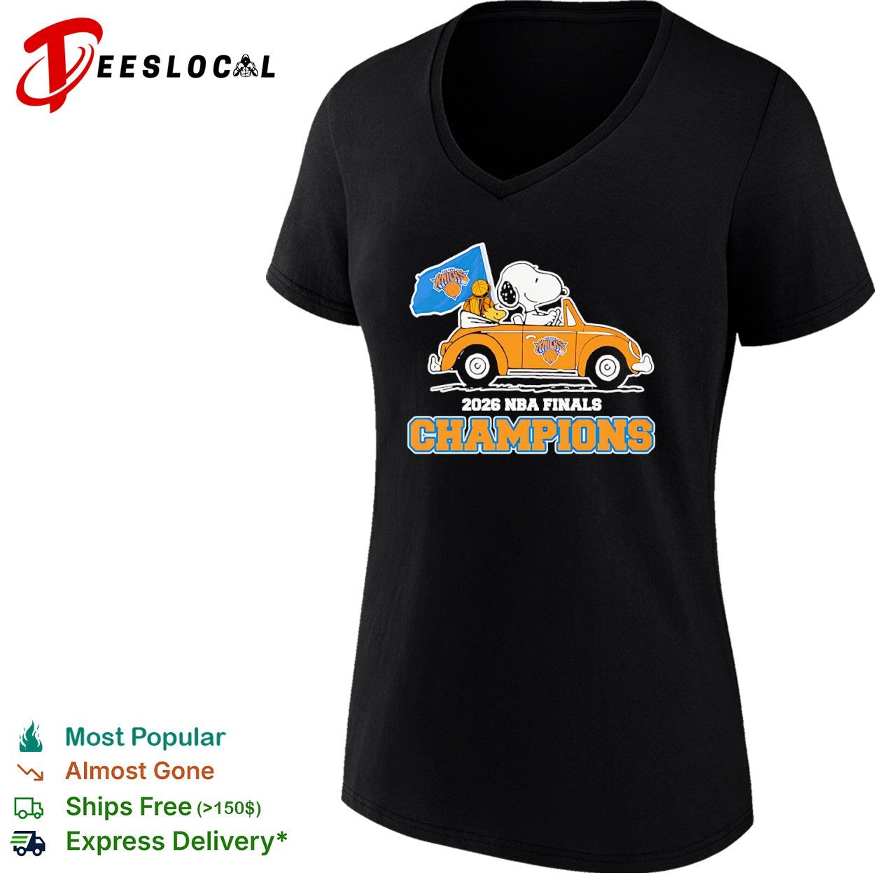 Snoopy and woodstock New York Knicks 2026 NBA Finals Champions shirt