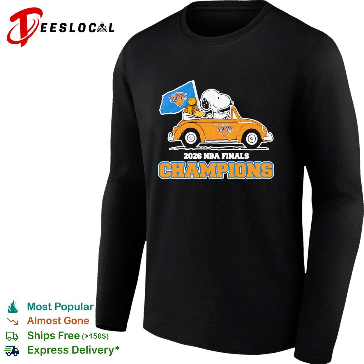 Snoopy and woodstock New York Knicks 2026 NBA Finals Champions shirt