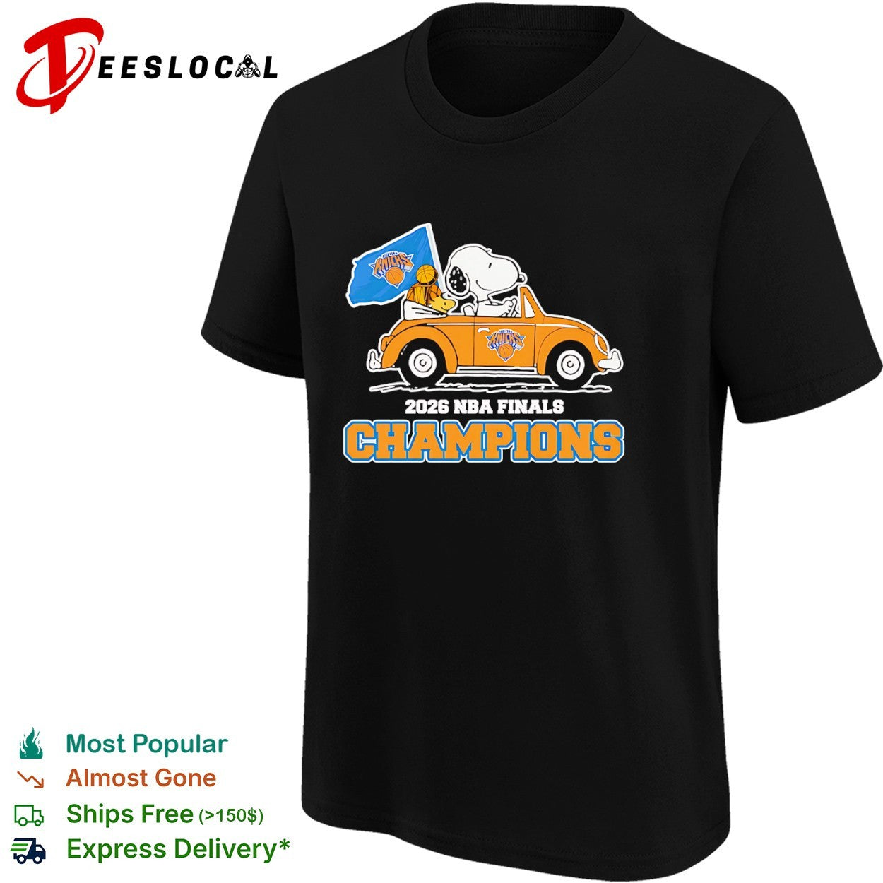 Snoopy and woodstock New York Knicks 2026 NBA Finals Champions shirt