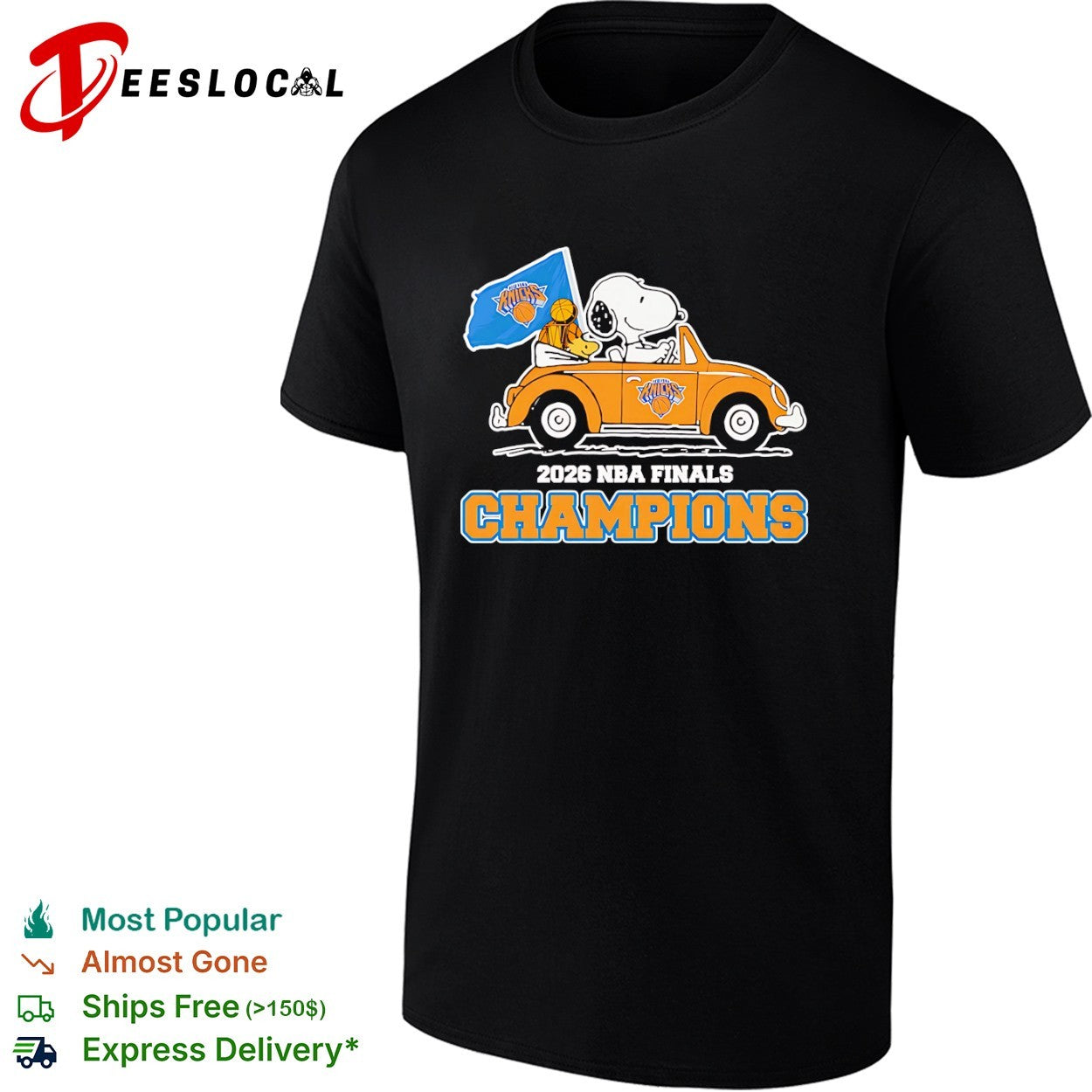 Snoopy and woodstock New York Knicks 2026 NBA Finals Champions shirt