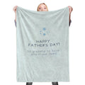 So grateful to have dad Fleece Throw Blanket