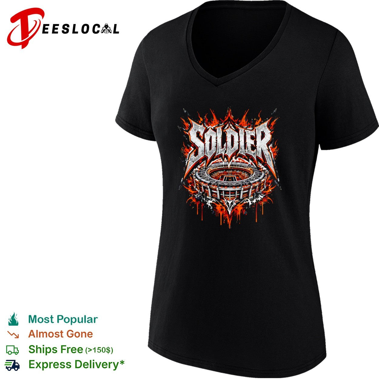 Soldier Field Chicago Bears Stadium Metal Football shirt