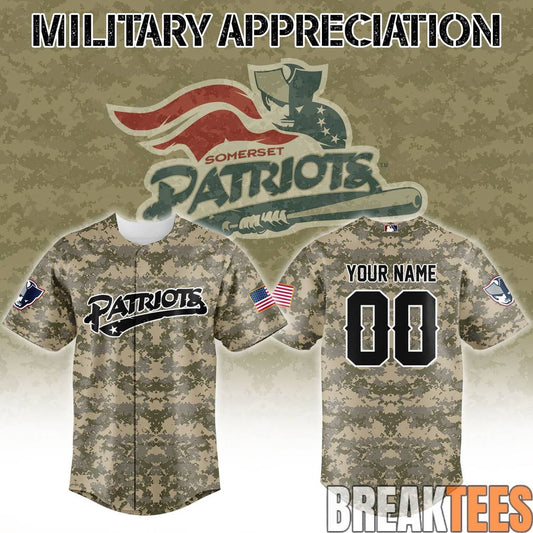 Somerset Patriots Military Appreciation Camo Jersey
