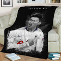 Son Heung Min Fleece Throw Blanket