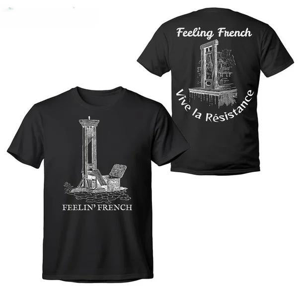 Sonia Samra Feelin' French Guillontine Anti Capitalism Social Justice Liberal Leftiest Revolution Expect Resistance Empowerment Smooth Fabric Streetwear T-Shirts