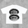 Sopula Lip Print Casual Cotton T-Shirts