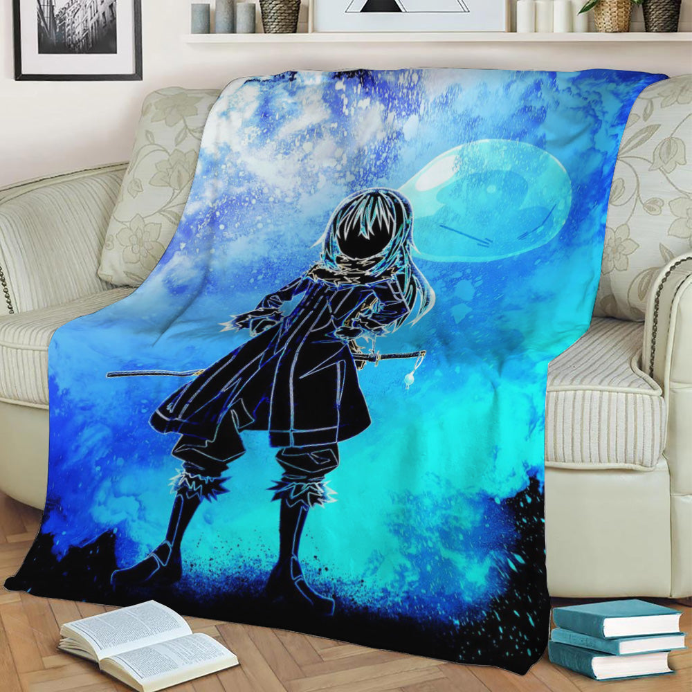 Soul of the Demon Slime Fleece Throw Blanket