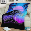 Soul of the Great Wave Fleece Throw Blanket