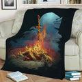 Souls Bonfire Fleece Throw Blanket