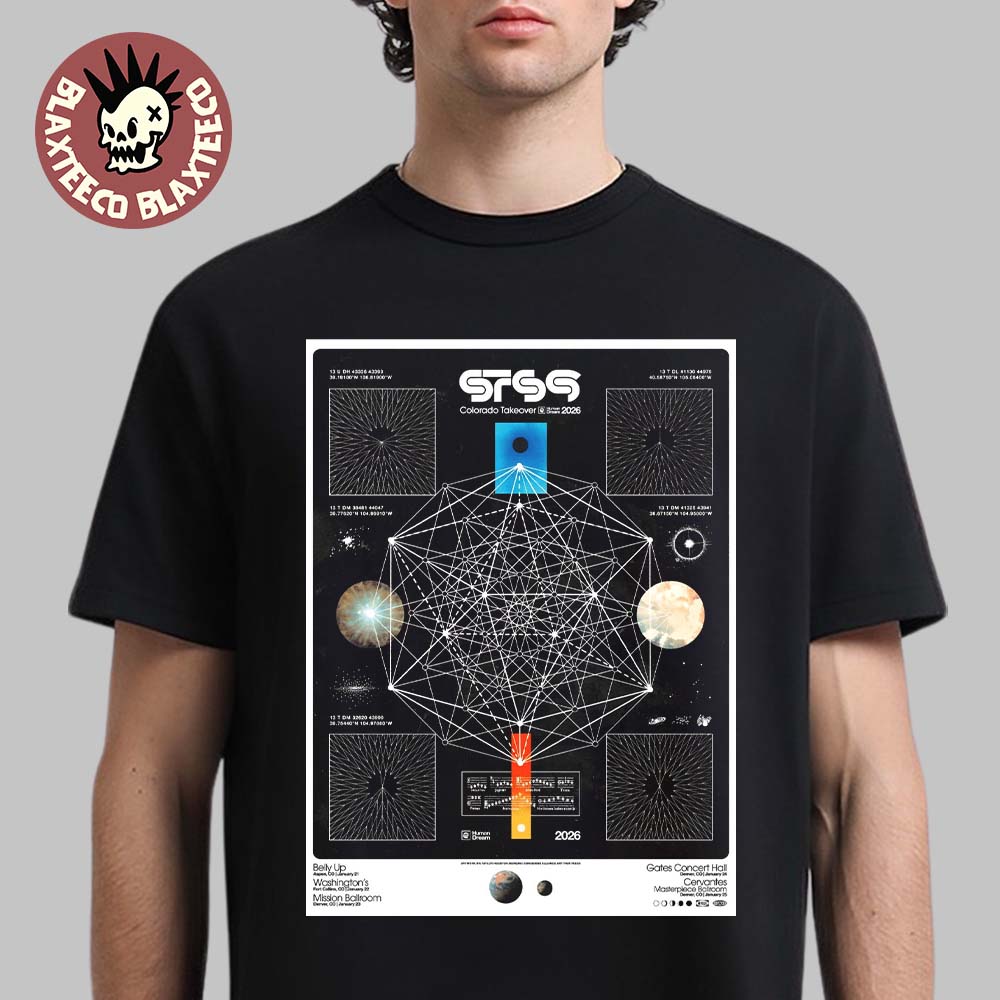 Sound Tribe Sector 9 STS9 X Conscious Alliance Colorado Takeover 2026 Official Poster T-Shirt