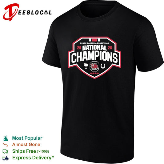 South Carolina Equestrian 20 26 National Champions Gamecock Logo Team shirt